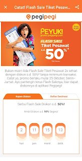 Flash sale Pegipegi Promo tiket pesawat