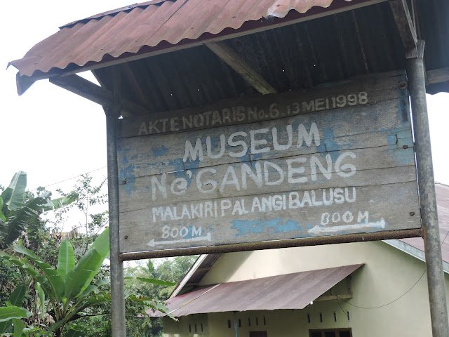 Papan Akses Lokasi Wisata Museum Ne Gandeng